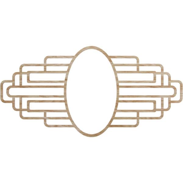 Ekena Millwork 32 in. x 20.5 in. x 0.375 in. Wood Medallion Moulding