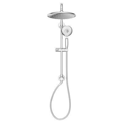 Spectra Versa 4-Spray Round 24 in. Wall Bar Shower Kit with Hand Shower 2.5 GPM in Polished Chrome