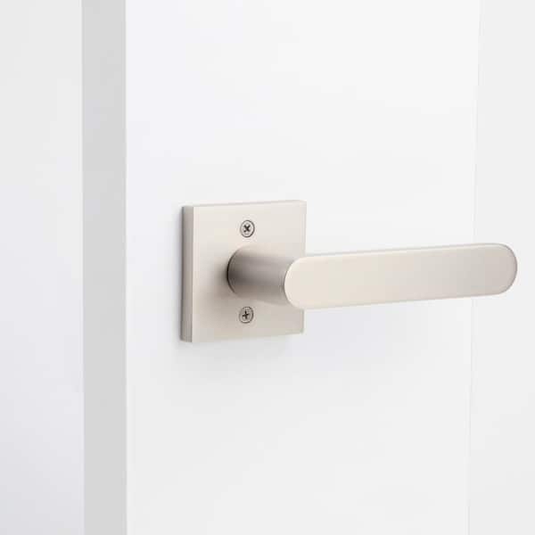 Chrystie Satin Nickel Double Dummy Modern Door Lever