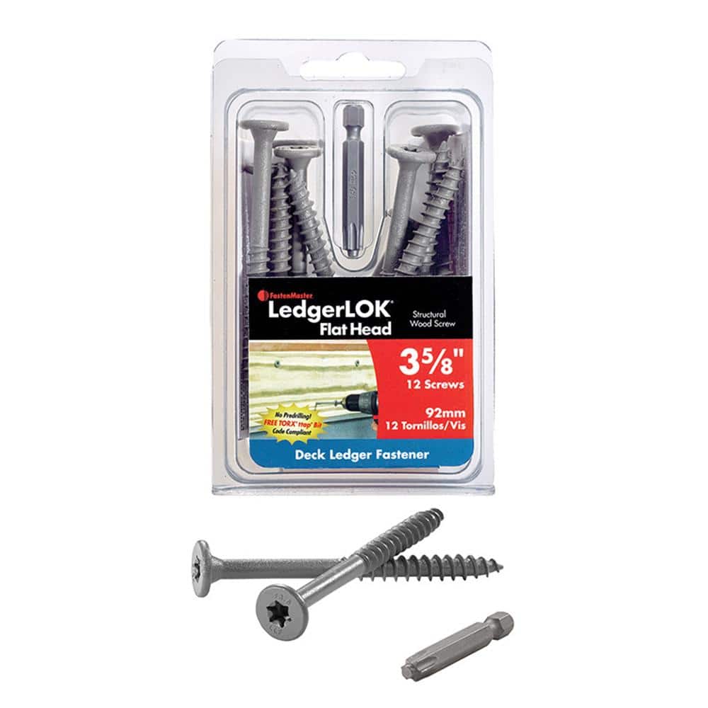FastenMaster LedgerLOK Flat Head Structural Ledger Board Screws 35/8