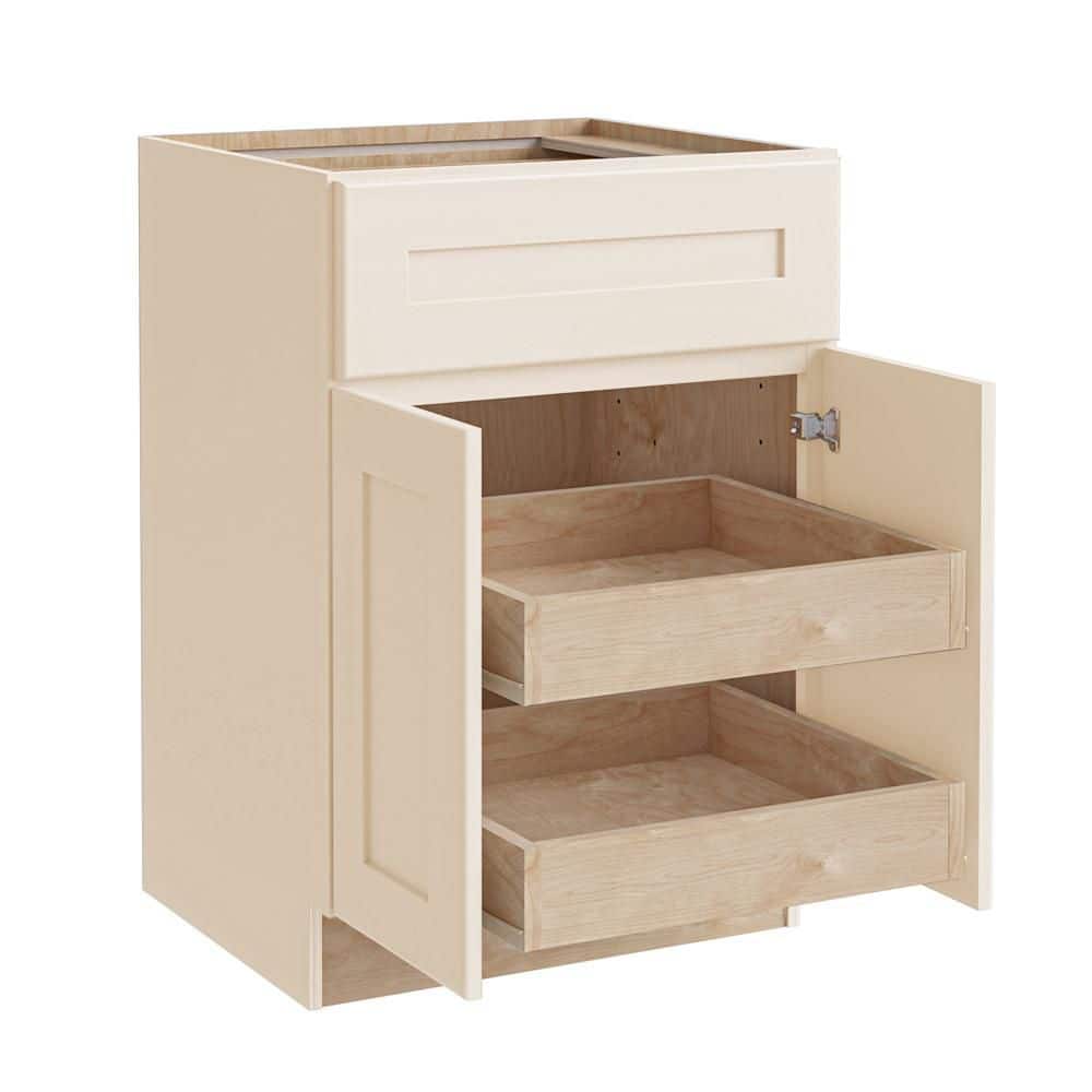 Newport 24 in. W x 24 in. D x 34.5 in. H Assembled Plywood Base Kitchen Cabinet in Blended Cream with 2ROT Soft Close price history on PriceWatchPro