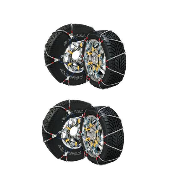 Unbranded 6 Compact Cable Tire Snow Chain Set for Cars, Trucks, and SUVs (2-Pack)