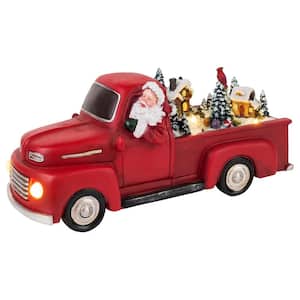 5 in. H x 11.1 in. W Tall Animated Red Truck