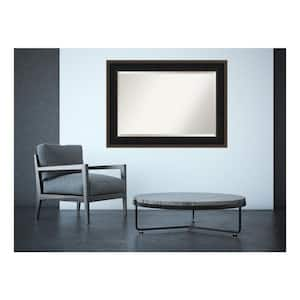 Medium Rectangle Espresso Bronze Contemporary Mirror (31.63 in. H x 43.63 in. W)