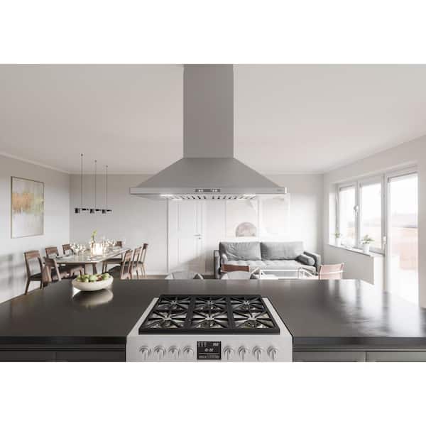 Zephyr Napoli Connect 36 in. 700 CFM Convertible Island