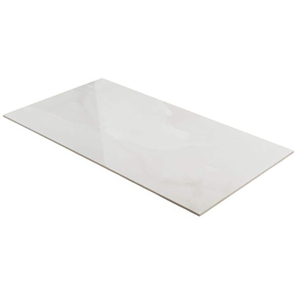 Enigma 24" x 48" Polished White Porcelain Floor and Wall Tile
