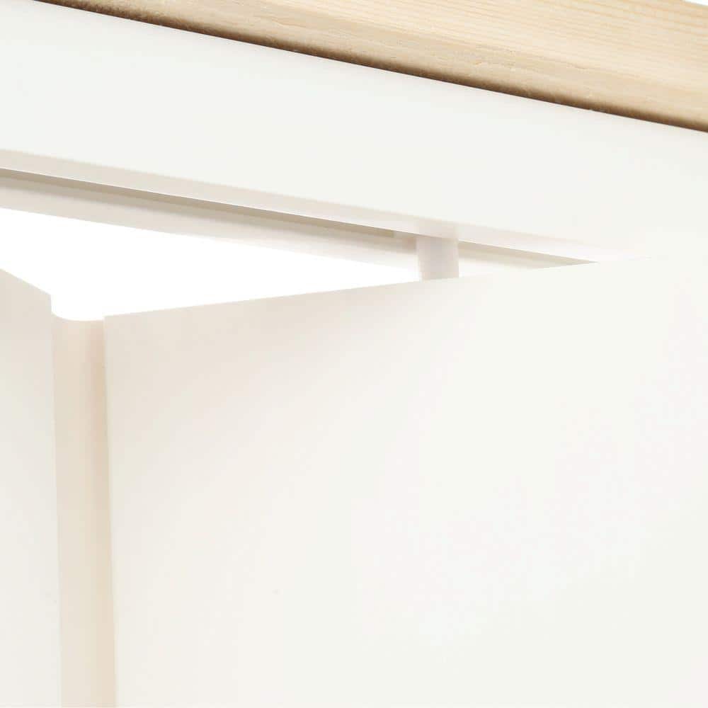 White PVC Folding Closet Door 36" x 80"