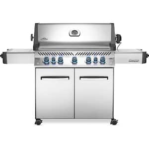 Prestige 665 7-Burner Natural Gas Grill in Stainless Steel with Infrared Side and Rear Burners