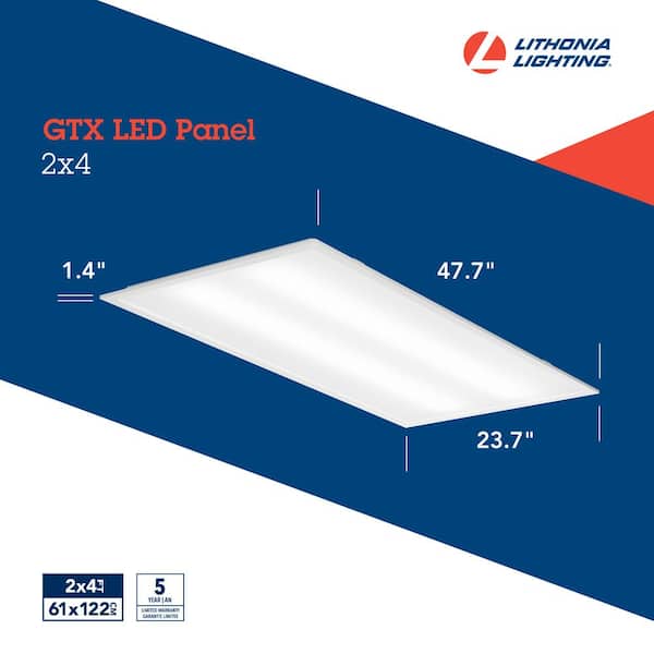 Lithonia Lighting GTX 2 ft. x 4 ft. White Integrated LED Troffer