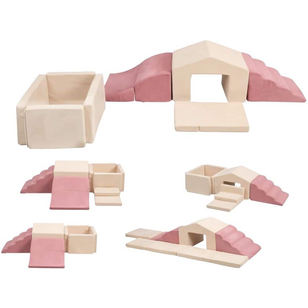 Expandable 6-in-1 Play System in Mocha-Pink : Indoor/Outdoor Freestanding Toy for Toddlers : Commercial/Residential Use price history on PriceWatchPro