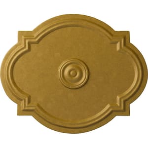 1 in. x 21-1/4 in. x 17-3/8 in. Polyurethane Waltz Ceiling Medallion, Pharaohs Gold