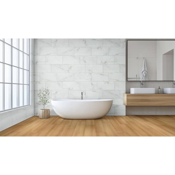 Dymo Calacatta 12 in. x 24 in. Glossy Ceramic Marble Look Wall Tile (960 sq. ft. /Pallet)