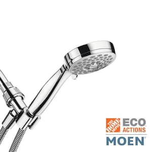 Eos 3-Spray Single Wall Mount 3.8 in. Handheld Shower Head 1.75 GPM in Chrome