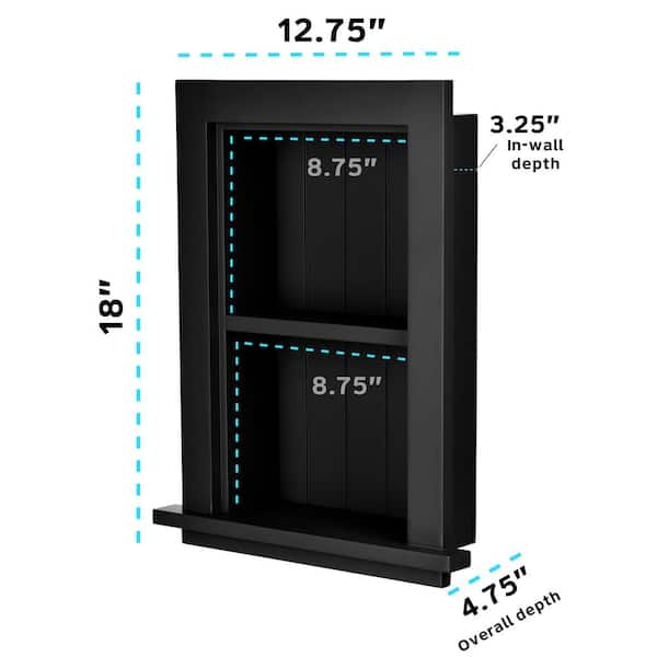 ZACA SPACECAB Additional Shelves for Recessed ZACA Medicine Cabinets  91-0-00-01 - The Home Depot