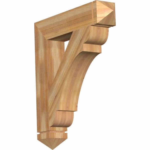 Ekena Millwork 6 in. x 36 in. x 32 in. Western Red Cedar Olympic Arts and Crafts Rough Sawn