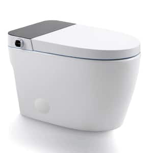 Stylement Tankless Smart Bidet One Piece Toilet Square in White, Auto Open/Close,Auto Flush, Heated Seat,Warm Air Dryer
