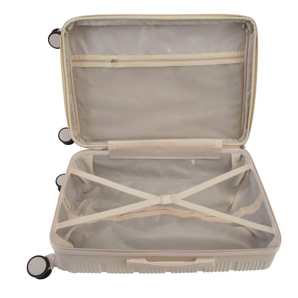 GForce G-Force 3-Piece Expandable Rolling Luggage Set in Ivory