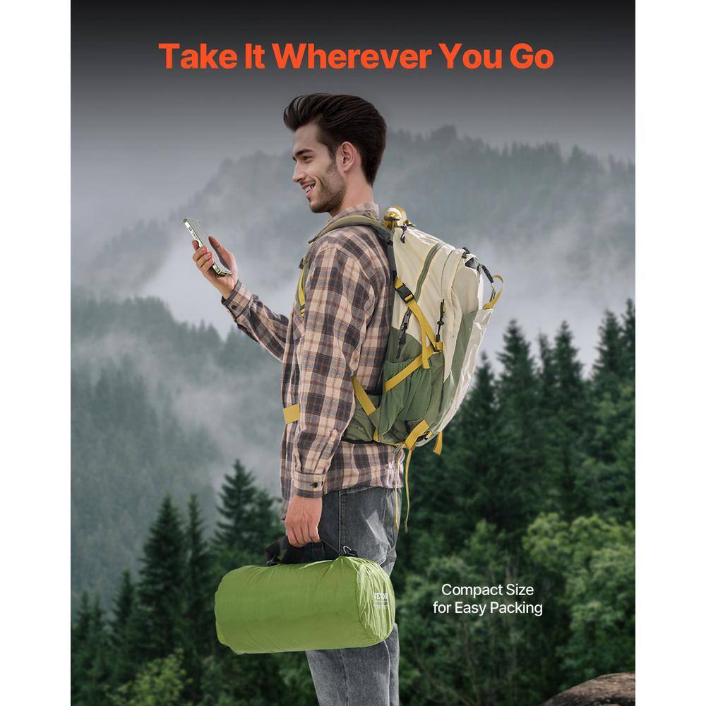 Large Army Green Waterproof Polyester Travel Blanket