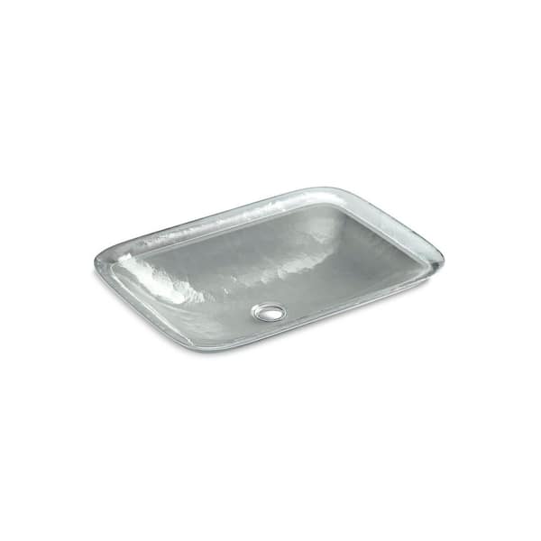 KOHLER Inia 20-5/8 in. Drop-In Glass Bathroom Sink in Opaque Stone