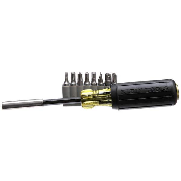 Klein Tools Magnetic Screwdriver with 32 Tamperproof Bits 32510 The Home  Depot