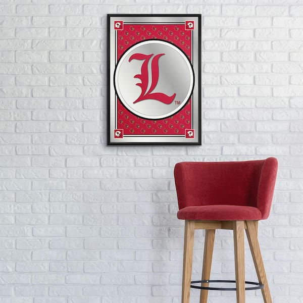 The Fan-Brand 19 in. x 28 in. Louisville Cardinals Team Spirit, L Logo  Framed Mirrored Decorative Sign NCLOUS-275-02 - The Home Depot