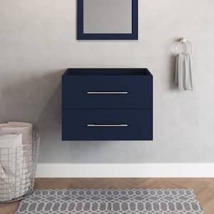 Napa 30 in. W x 20 in. D x 21 in. H Single Sink Bath Vanity Cabinet without Top in Navy Blue, Wall Mounted