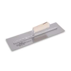 16 in. x 4 in. Straight Wood Handle Finishing Trowel
