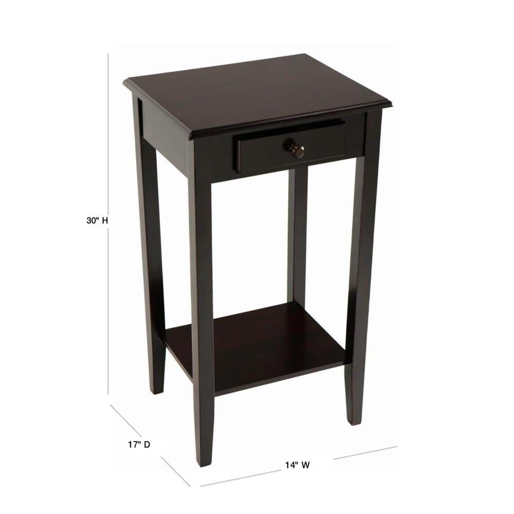 Regalia Cherry Storage End Table - thumbnail 3