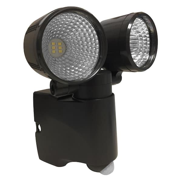 Acclaim Lighting Battery Operated Bronze LED Dual Head Mega Bright Spotlight With Motion Sensor