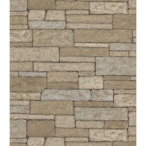 Stone Wall Gray Wallpaper Sample