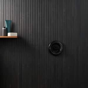 Montgomery Ribbon Black 24 in. x 48 in. Matte Porcelain Floor and Wall Tile (15.49 sq. ft./Case)