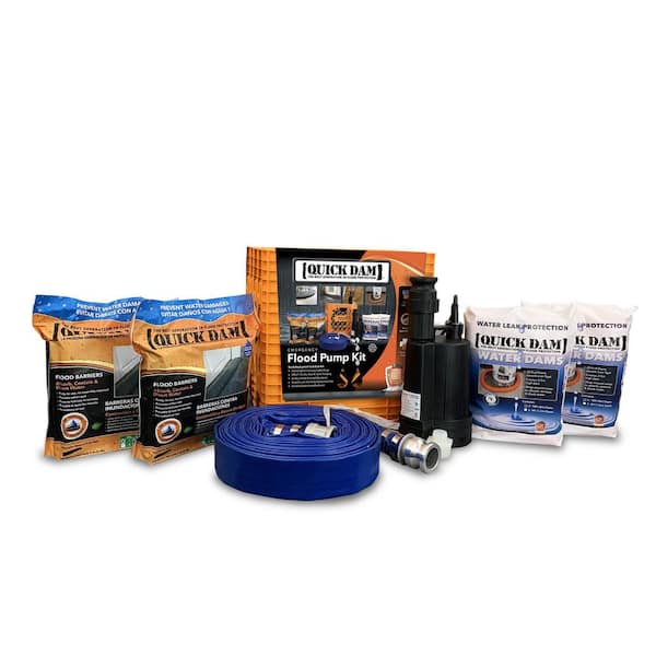 Quick Dam Emergency Flood Pump Kit (7-Pack) QDPK3 - The Home Depot