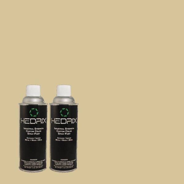 Hedrix 11 oz. Match of Formal Khaki PPOC-29 Gloss Custom Spray Paint (2-Pack)