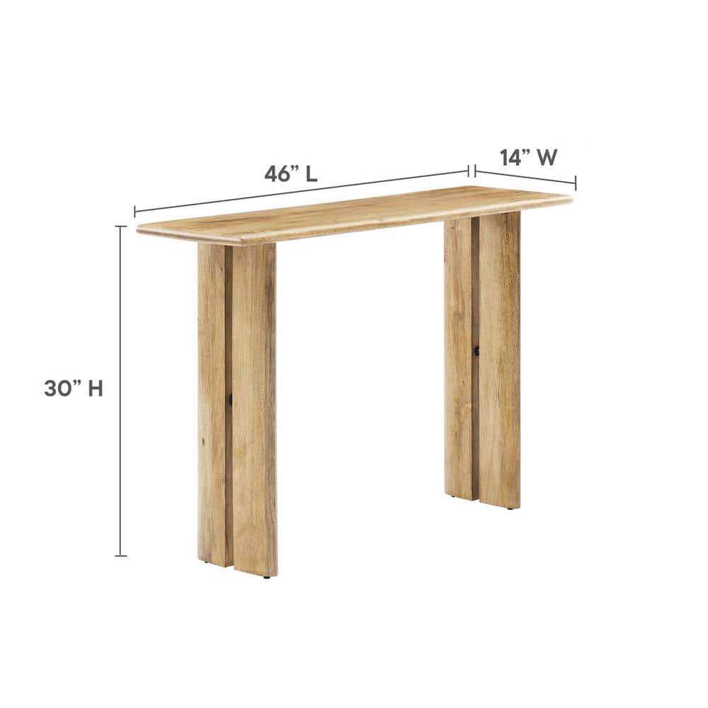 Amistad Oak 46" Solid Wood Console Table