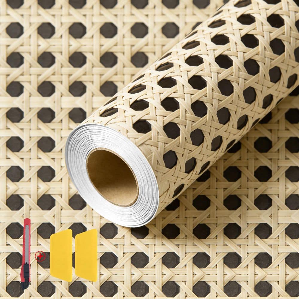 ilemong Rattan Wallpaper Vinyl Contact Paper Peel and Stick Wallpaper ...