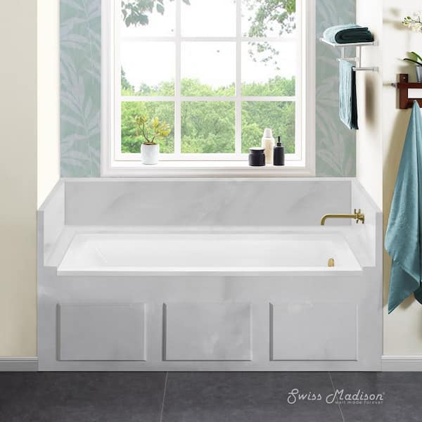 Swiss Madison Voltaire 60 x 30 in. Acrylic Right-Hand Drain with