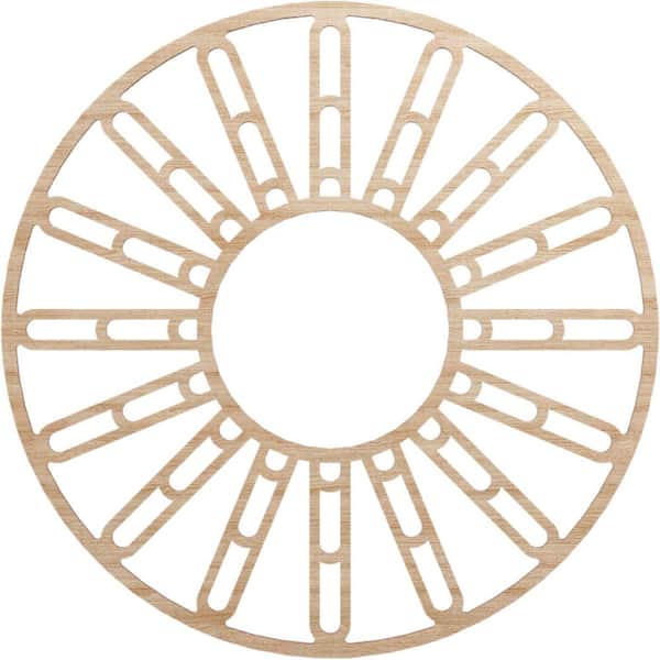 Ekena Millwork 0.375 in. x 32 in. x 32 in. Wood (Alder) Medallion Moulding