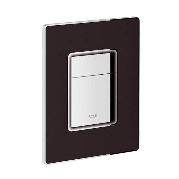GROHE Skate Cosmopolitan Actuation Plate in Leather in Black