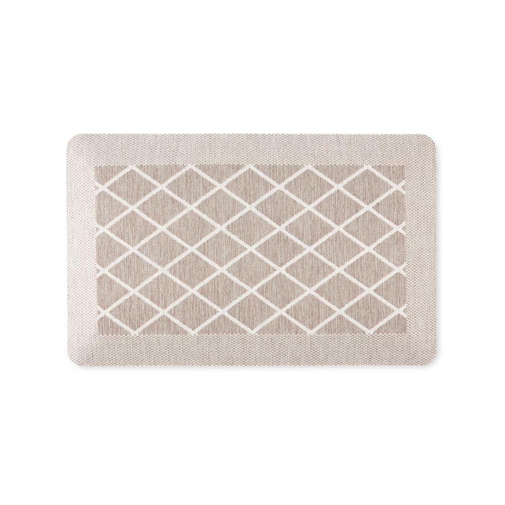 MARTHA STEWART Mira Modern Heathered Beige 19.6 in. x 39 in. Anti-Fatigue Kitchen  Mat 20-OLAMS-150 - The Home Depot