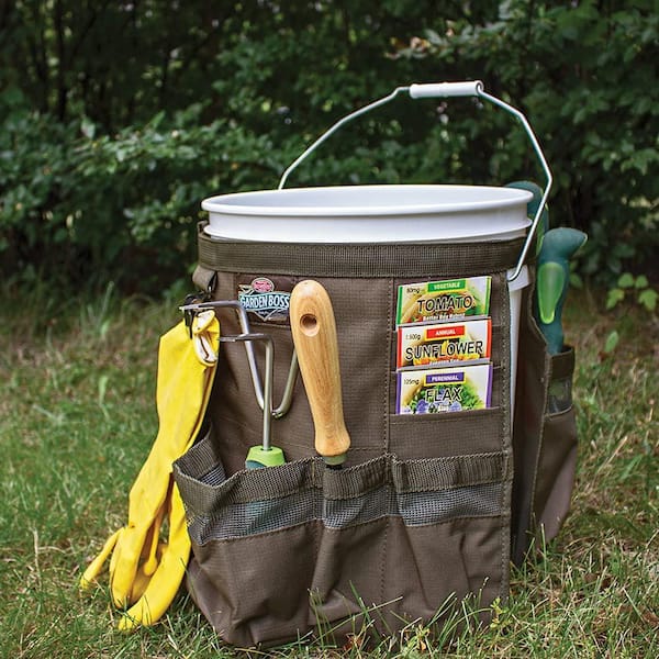 Bucket Tools Bag Belt Organiser Cover Tote Storage Pocket Plumber Home Garden 