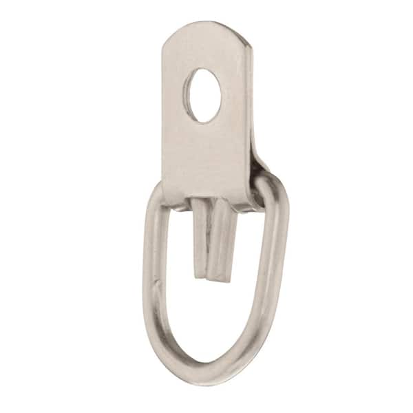 OOK 30 lb. Zinc-Plated Narrow D-Ring Hangers with Screws (3-Pack) 50206 -  The Home Depot