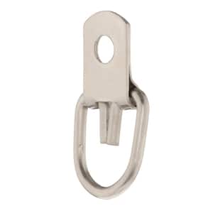 30 lb. Zinc-Plated Narrow D-Ring Hangers with Screws (3-Pack)