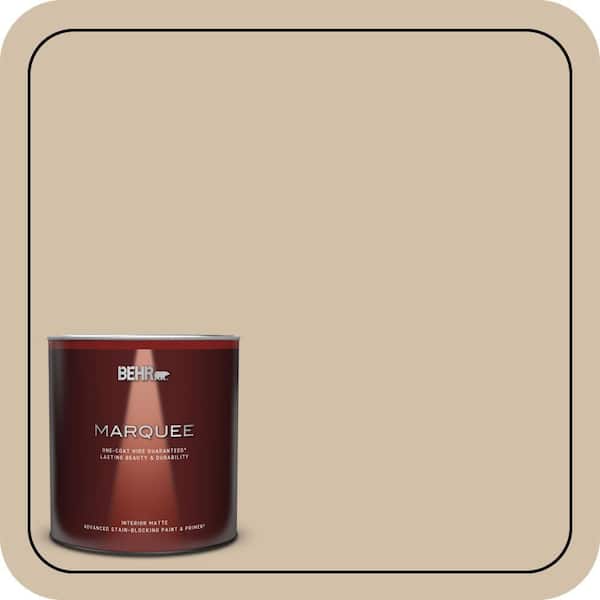 BEHR MARQUEE 1 qt. #PPU7-08 Baja One-Coat Hide Matte Interior Paint & Primer