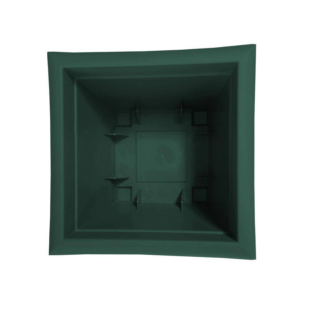 Eco-Friendly Turtle Green 15" Square Self-Watering Planter Box