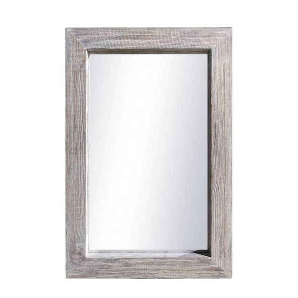 24 In W X 36 In H Rectangular Wood Framed Wall Mount Modern Decor   White Vanity Mirrors 2023 3 14 15 64 600 