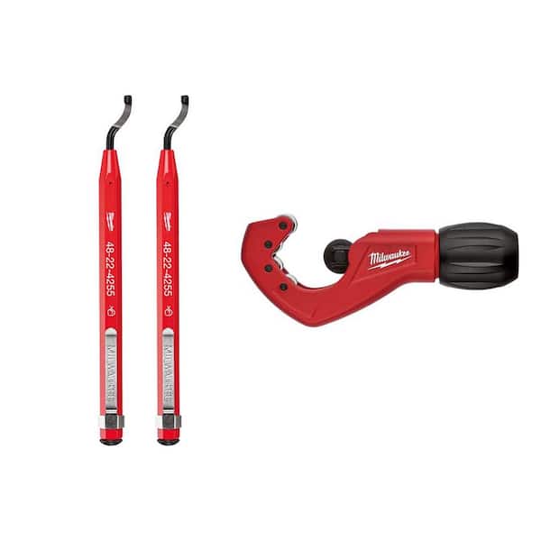 Pipe Deburring Reaming Pen Set with 1 in. Constant Swing Copper Tubing Cutter