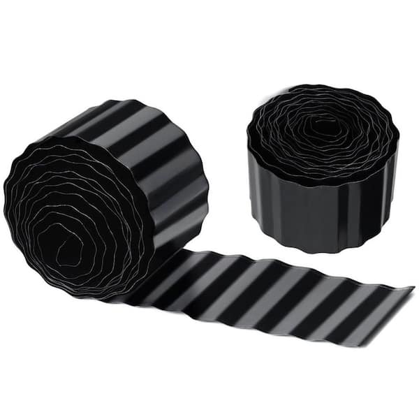 Oyezvary 6 x 20 ft. Galvanized Steel Corrugated Metal Garden Edging for Flower Bed Lawn Vegetable Garden DIY Shape