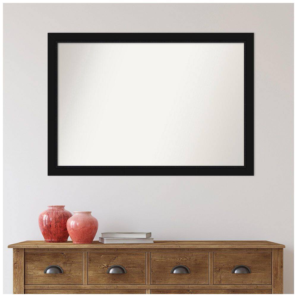 Avon Black Rectangular Wall Mount Bathroom Vanity Mirror
