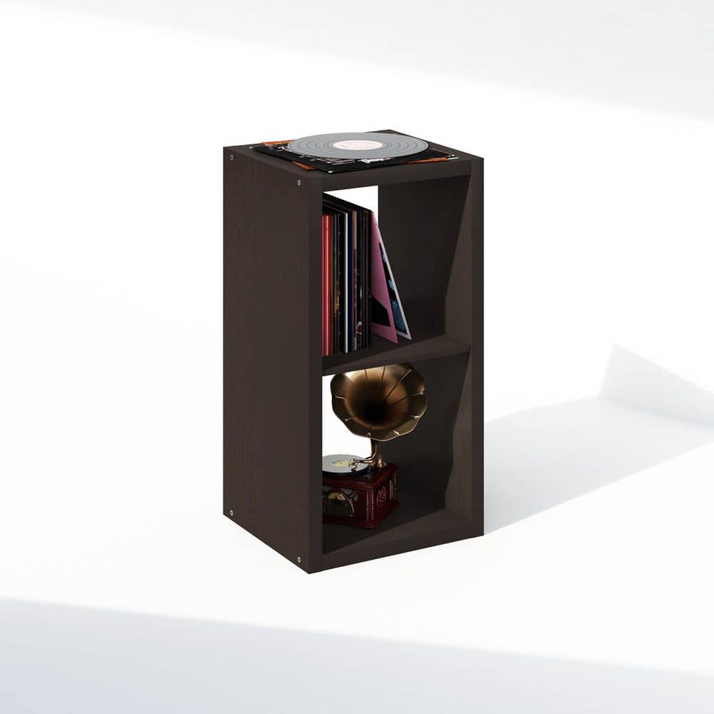 CUBICLE Black Dark Oak 2-Cube Media Storage Shelf price history on PriceWatchPro