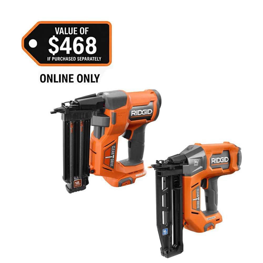 18V Brushless Cordless 18GA 2-1/8 in. Brad Nailer with 18V Brushless 16GA 2-1/2 in. Straight Finish Nailer (Tools Only) price history on PriceWatchPro